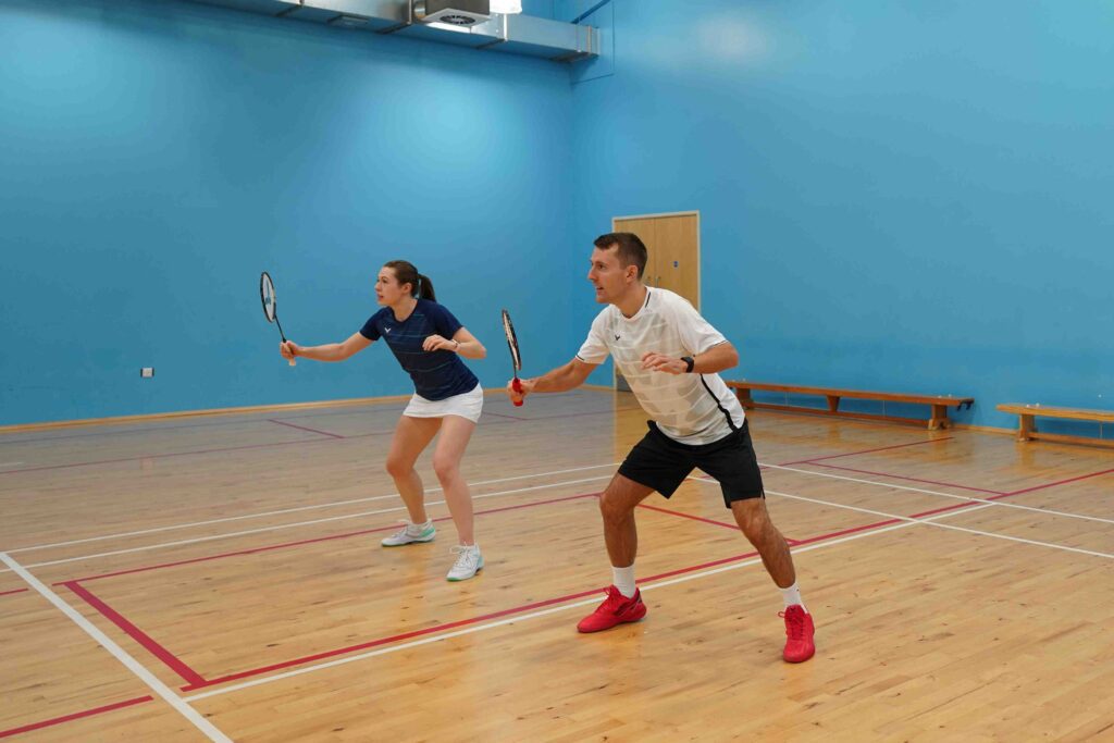 attacking positioning as a mixed doubles pair