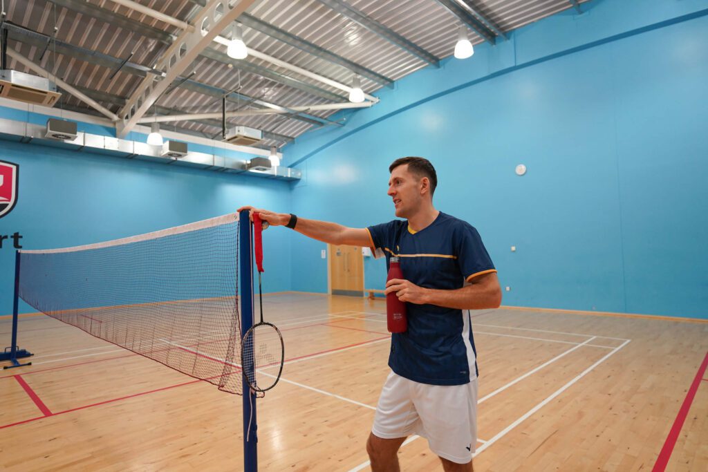 drinks break in badminton