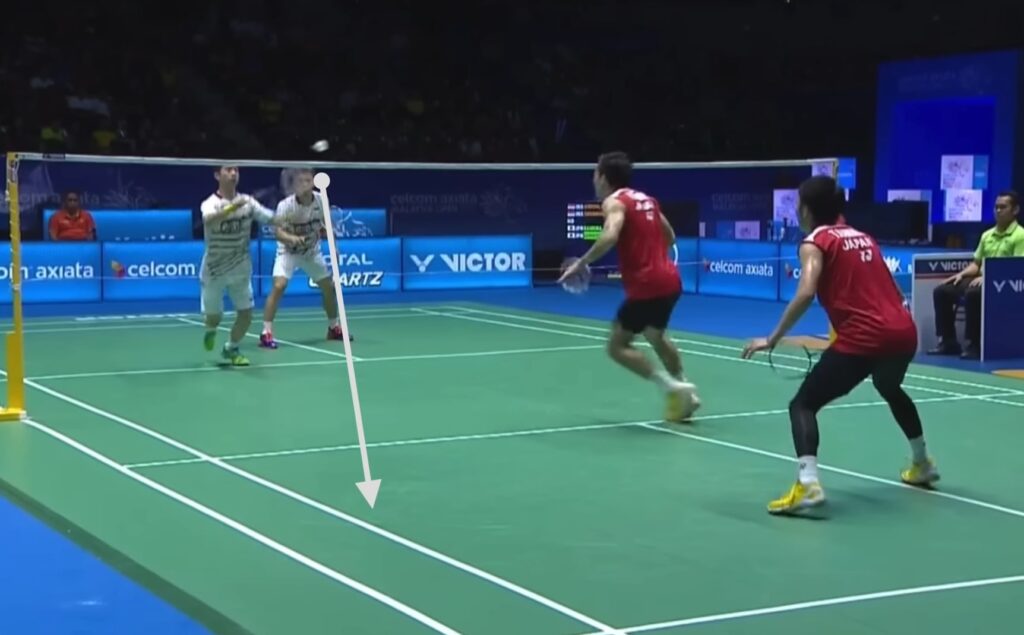 Kevin Sanjaya Sukamuljo deceptive return of serve