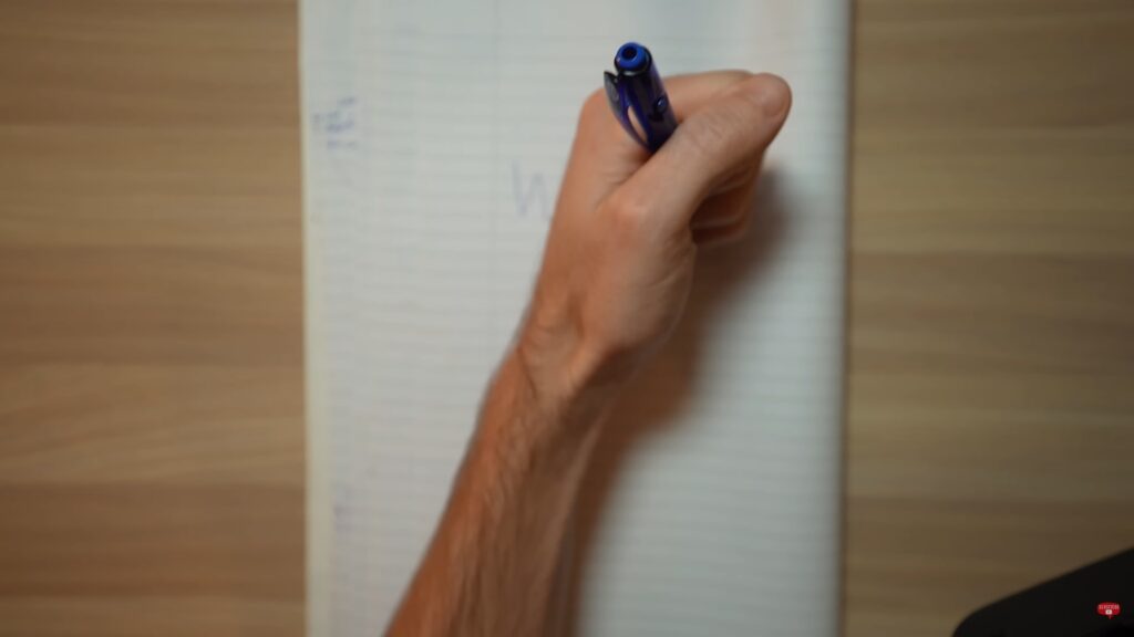 writing using only your wrist